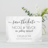 独自の作成 – 白色光の渦巻き セーブザデート (スタンド正面)