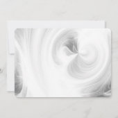 独自の作成 – 白色光の渦巻き セーブザデート (裏面)