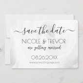 独自の作成 – 白色光の渦巻き セーブザデート (正面)