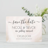 独自の作成 – 白色光の渦巻き セーブザデート (スタンド正面)