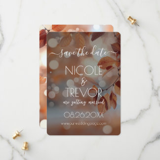 独自の作成 – 紅葉《写真》ぼけ味 セーブザデート