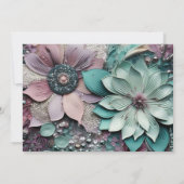 独自の作成 – 紙花 セーブザデート (裏面)