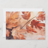 独自の作成 – 素朴紅葉 セーブザデート (裏面)