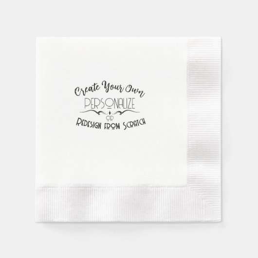 独自の作成 縁ありカクテルナプキン (正面)