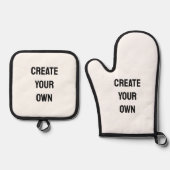 独自の作成 鍋つかみ&鍋敷きセット (正面)