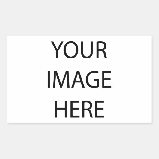 独自の作成 長方形シール (正面)