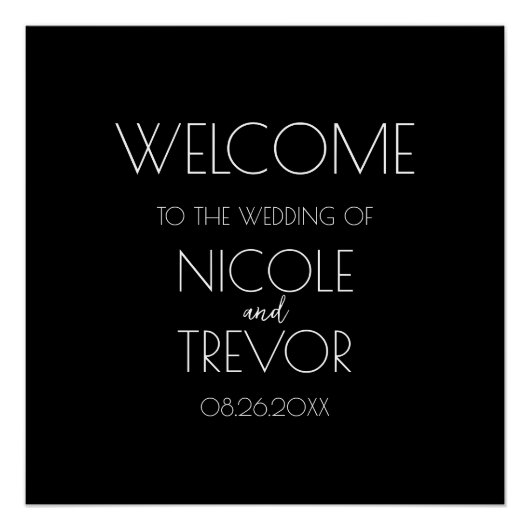 独自の作成 – 黒 ポスター (正面)