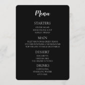 独自の作成 – 黒 メニュー (正面)