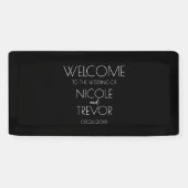 独自の作成 – 黒 横断幕 (横)