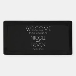 独自の作成 – 黒 横断幕