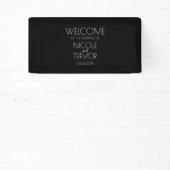 独自の作成 – 黒 横断幕 (インサイチュ)