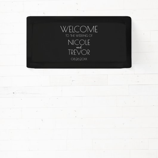 独自の作成 – 黒 横断幕 (インサイチュ)