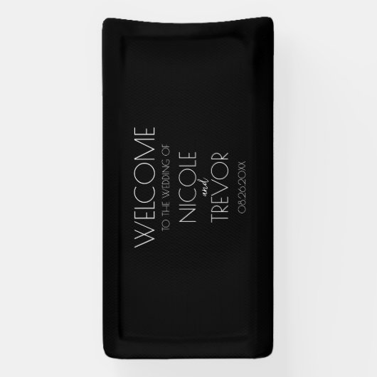 独自の作成 – 黒 横断幕 (縦)