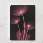 独自の作成 – 3つのX線の花結婚の 招待状 (裏面)