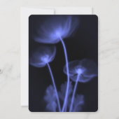 独自の作成 – 3つのX線の花結婚の 招待状 (裏面)