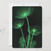 独自の作成 – 3つのX線の花結婚の 招待状 (裏面)