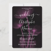 独自の作成 – 3つのX線の花結婚の 招待状 (正面)