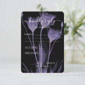 独自の作成 – 3つのX線花 出欠カード (スタンド正面)