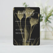 独自の作成 – 3つのX線花 出欠カード (スタンド正面)