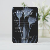 独自の作成 – 3つのX線花 出欠カード (スタンド正面)