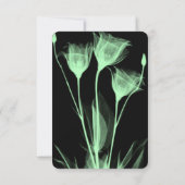 独自の作成 – 3つのX線花 出欠カード (裏面)