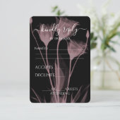 独自の作成 – 3つのX線花 出欠カード (スタンド正面)