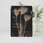 独自の作成 – 3つのX線花 出欠カード (スタンド正面)