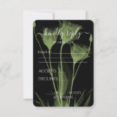 独自の作成 – 3つのX線花 出欠カード (正面)