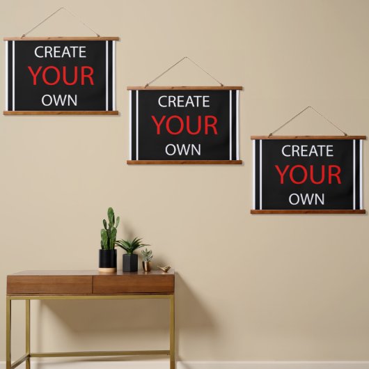 独自の作成 – 3xパーソナライズされたランドスケープ・セット 吊り下げ型タペストリー (非対称)