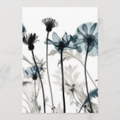 独自の作成 – Black & Blue X-ray Flowersメニュー メニュー (裏面)