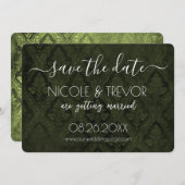 独自の作成 – Dark Gothicヴィンテージ セーブザデート (正面/裏面)