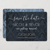 独自の作成 – Dark Gothicヴィンテージ セーブザデート (正面/裏面)