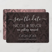 独自の作成 – Dark Gothicヴィンテージ セーブザデート (正面/裏面)