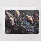 独自の作成 – Dark Steampunk Chairs セーブザデート (裏面)