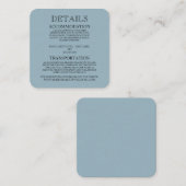 独自の作成 – Dusty Blue エンクロージャーカード (正面/裏面)