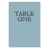 独自の作成 – Dusty Blue テーブルナンバー (裏面)