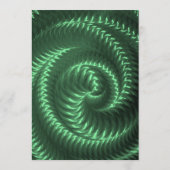 独自の作成 – Green Metallic Swirlメニュー メニュー (裏面)