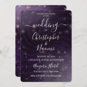 独自の作成 – Night Sky Swirl 招待状 (正面/裏面)