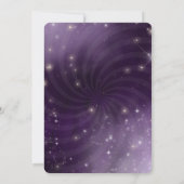 独自の作成 – Night Sky Swirl 招待状 (裏面)