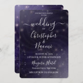 独自の作成 – Night Sky Swirl 招待状 (正面/裏面)