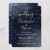 独自の作成 – Night Sky Swirl 招待状 (正面/裏面)