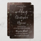 独自の作成 – Night Sky Swirl 招待状 (正面/裏面)