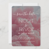 独自の作成 – Pink Cloud セーブザデート (正面)