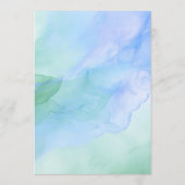 独自の作成 – Water Color Background Drink メニュー (裏面)