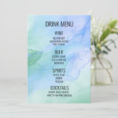 独自の作成 – Water Color Background Drink メニュー (スタンド正面)