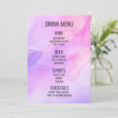 独自の作成 – Water Color Background Drink メニュー (スタンド正面)