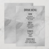 独自の作成 – Water Color Background Drink メニュー (正面/裏面)