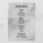 独自の作成 – Water Color Background Drink メニュー (正面)