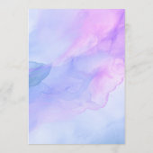独自の作成 – Water Color Background Drink メニュー (裏面)