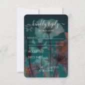 独自の作成 – Xかわいらし線花 出欠カード (正面)